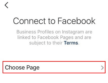 connect Instagram account to the Facebook page