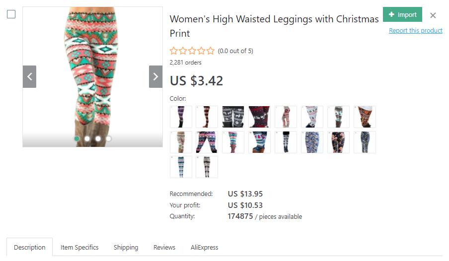 Christmas-themed leggings