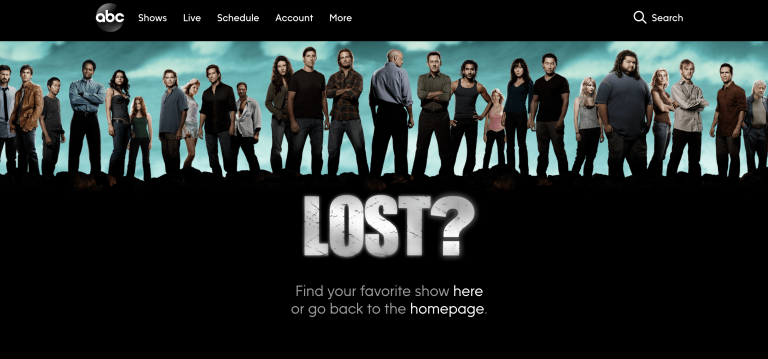 ABC lost 404