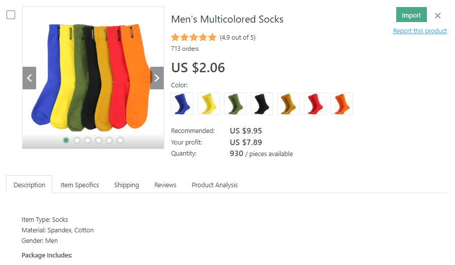 an image showing how to mix socks in your online store to sell for profit