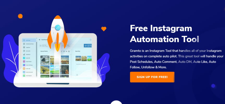 Tools for creating and managing content on Instagram: Gramto