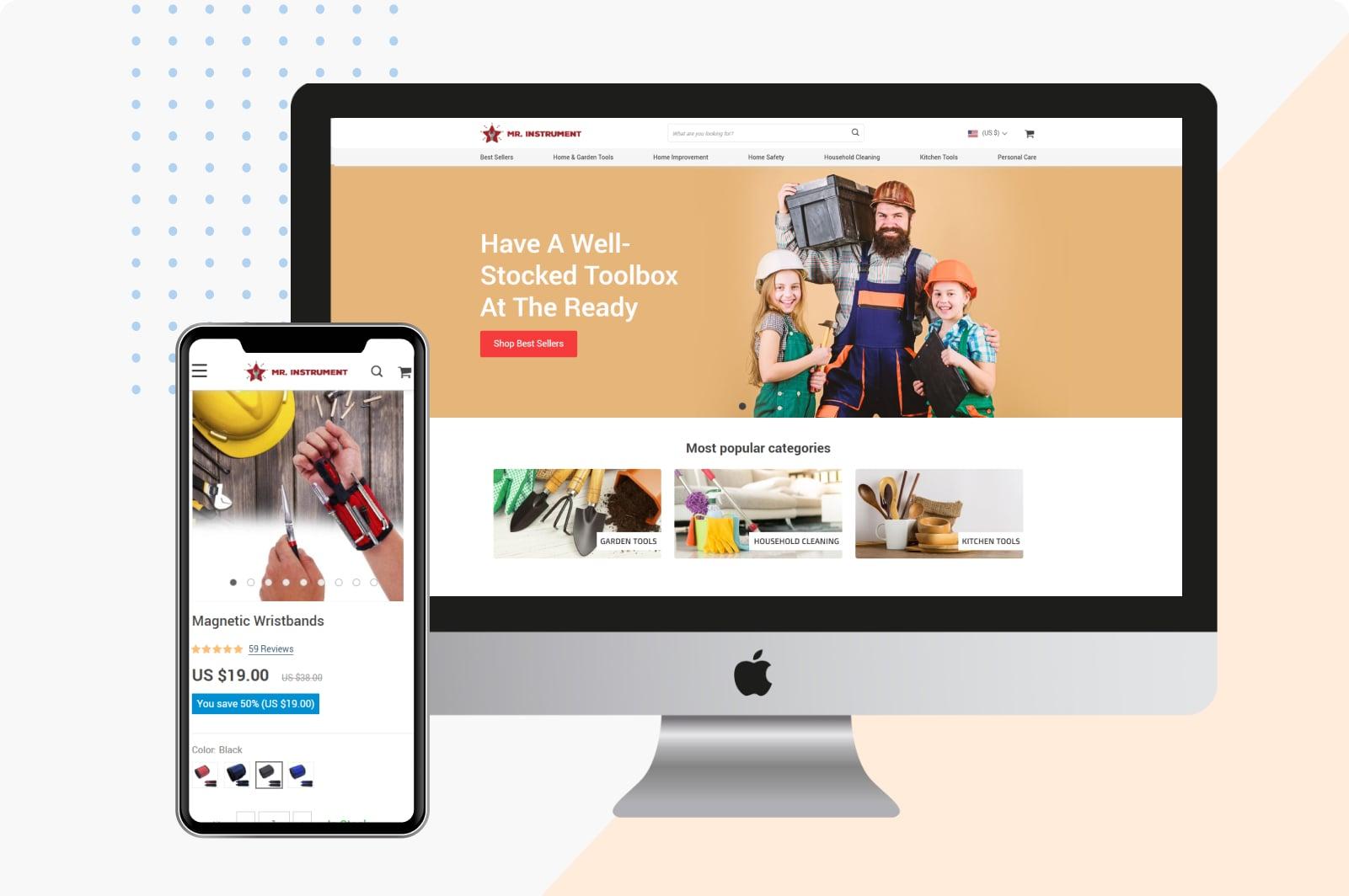 Amazing store with home improvement tools