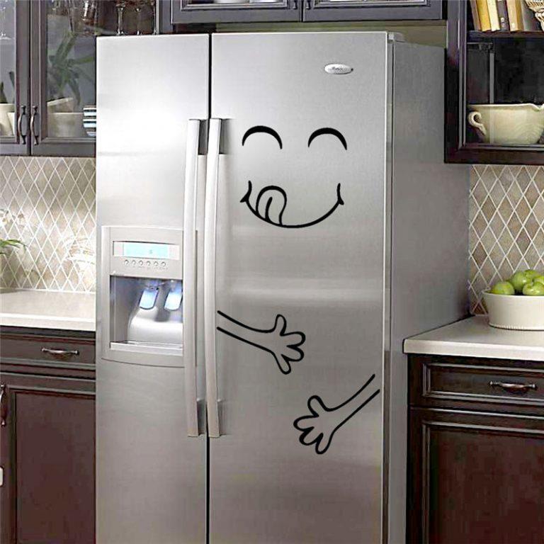Screenshot of a funny fridge sticker