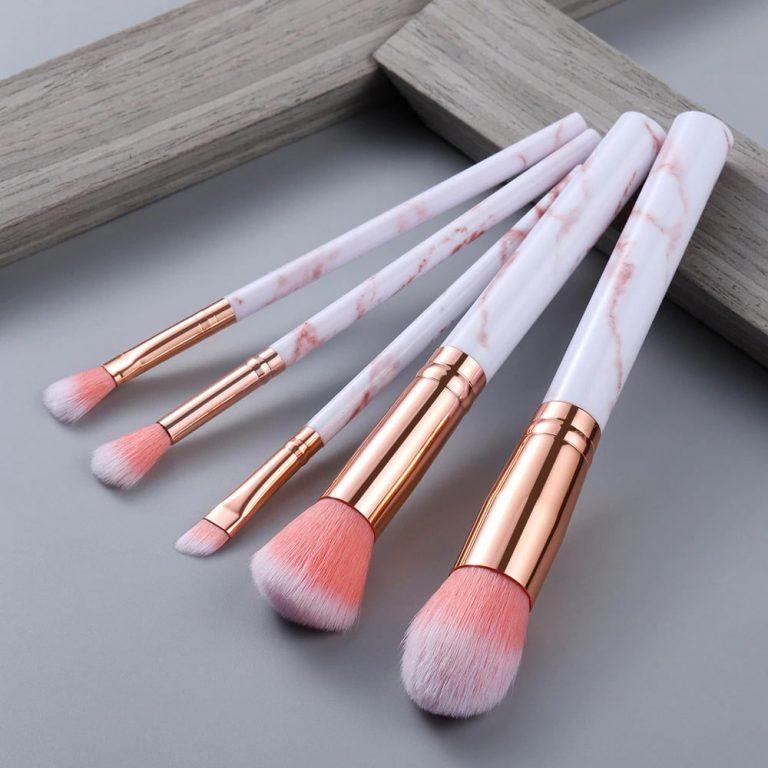 A set of make-up brushes