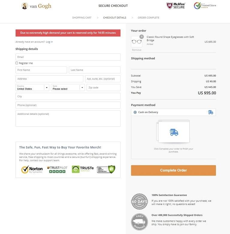 multi-step checkout for online store