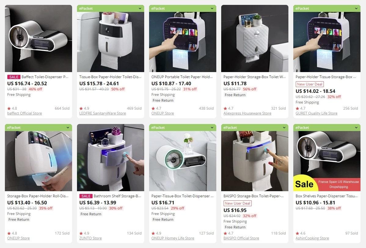 toilet paper holders