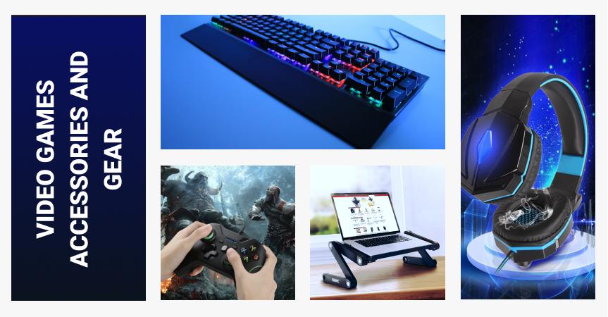 To make money online, one can dropship video games accessories and gear