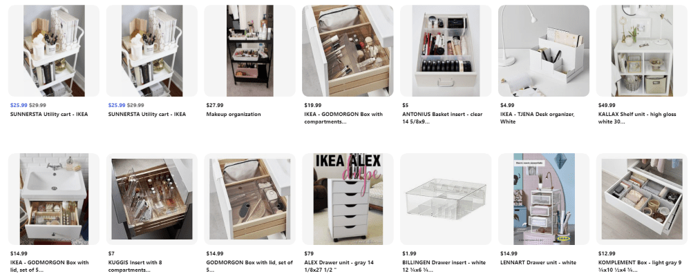 Ikea account on Pinterest