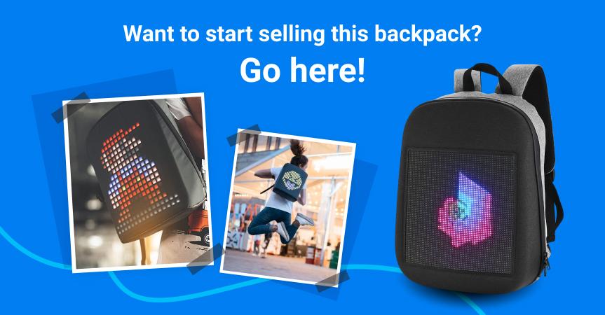 Go here to start selling this LED backpack in your ecommerce store
