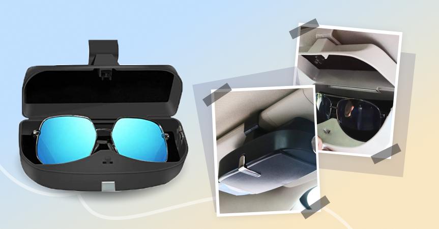 Magnetic car sunglasses case, one of the best dropshipping products to start selling this week