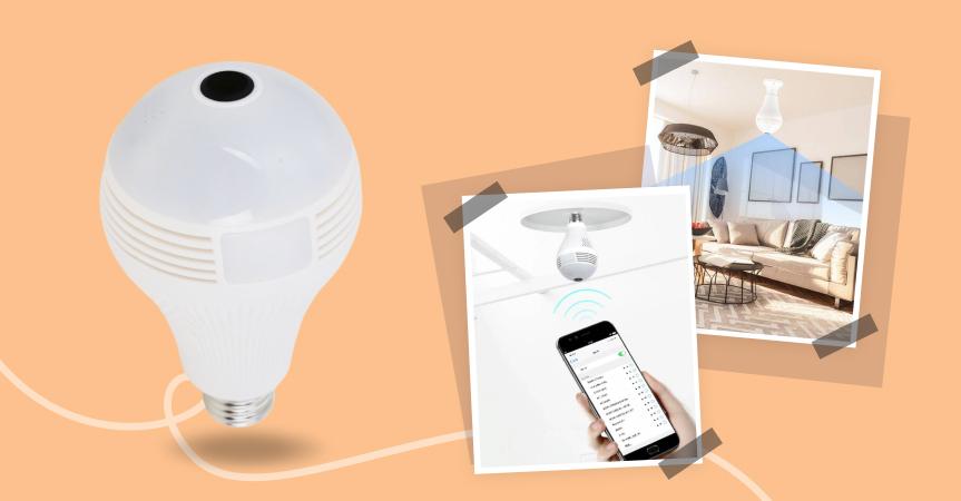 Meet panoramic security bulb camera, one of the best dropshipping products to sell now 