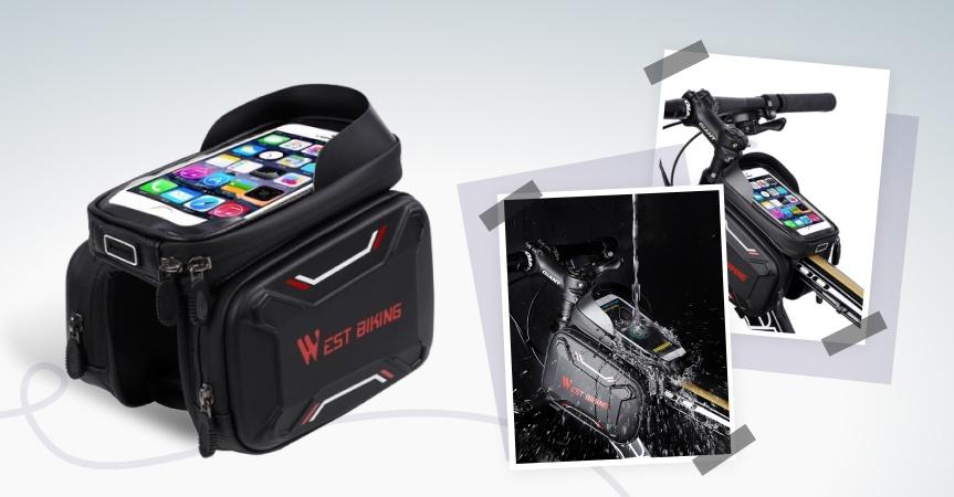 a picture showing this week's bestseller - Waterproof Bicycle Touch Screen Bag