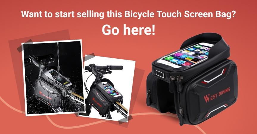 a picture showing this week's bestseller - Waterproof Bicycle Touch Screen Bag