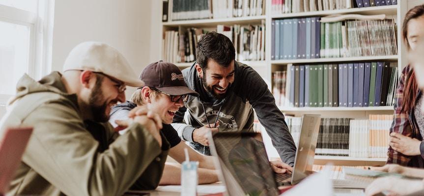 a picture showing a group of people doing ecommerce