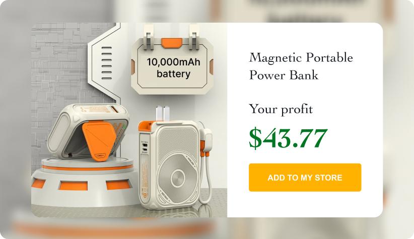 10,000mAh Magnetic Portable Power Bank