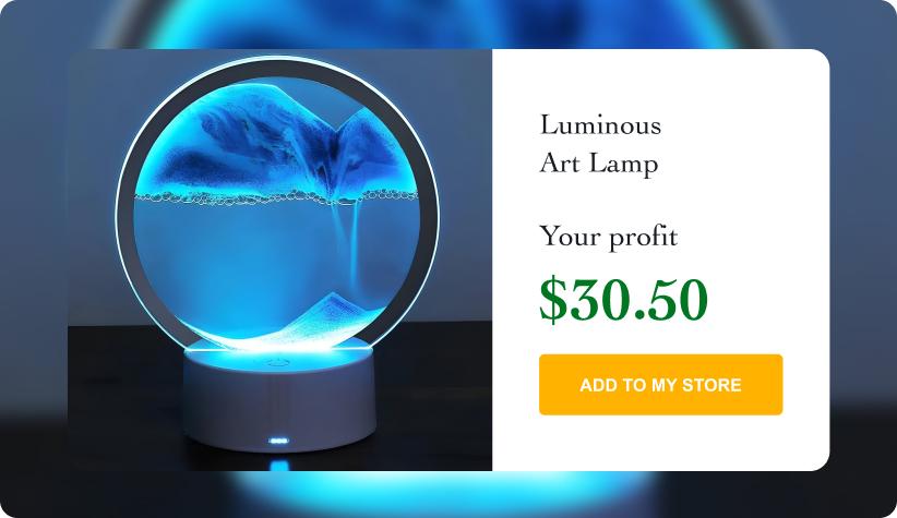 Luminous Quicksand Hourglass Art Lamp